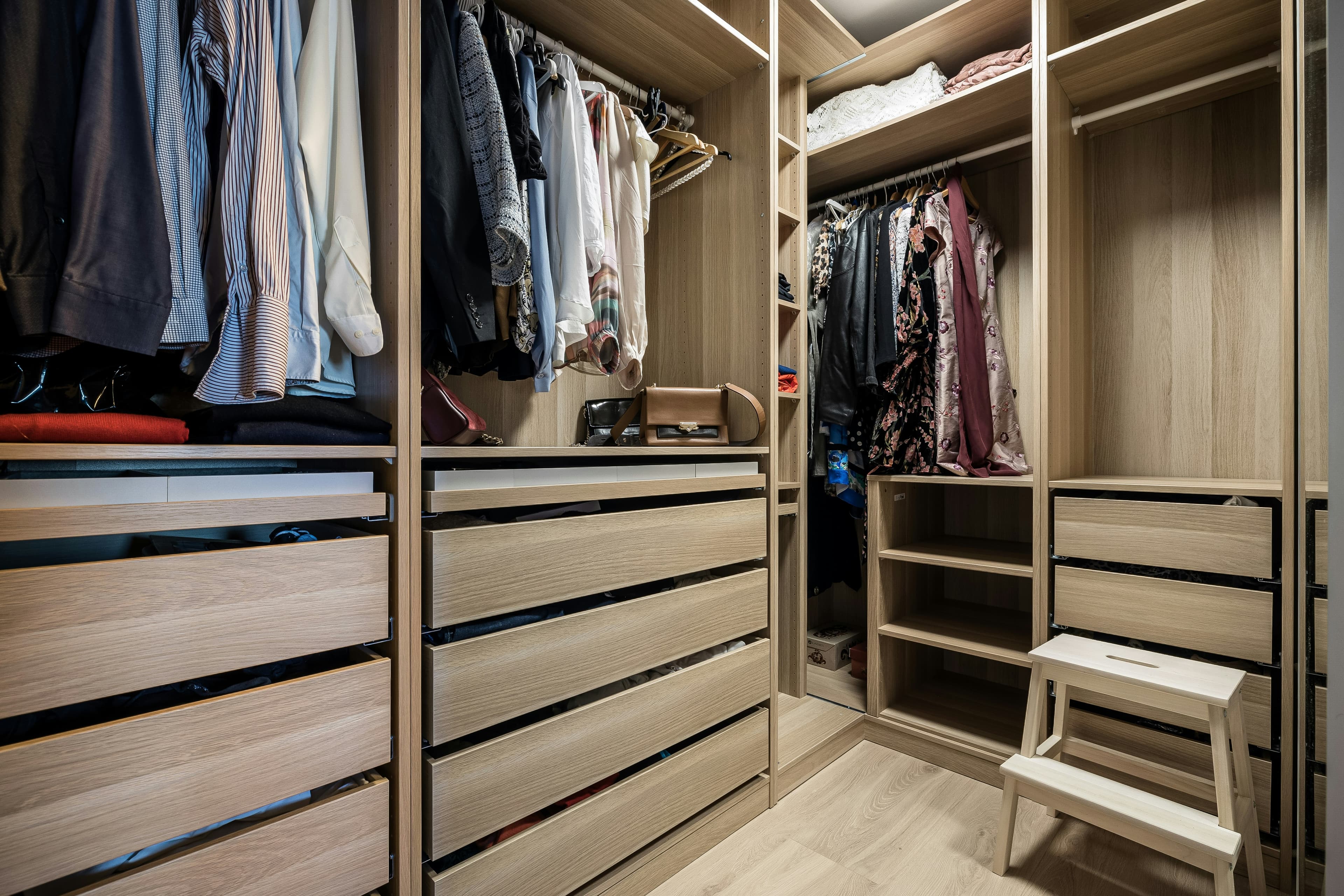 Full-height storage cabinetry