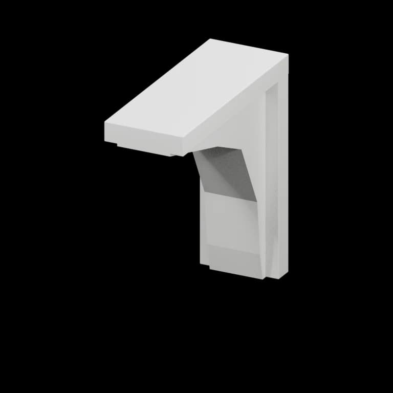 Fairview 8-in Countertop Bracket in White