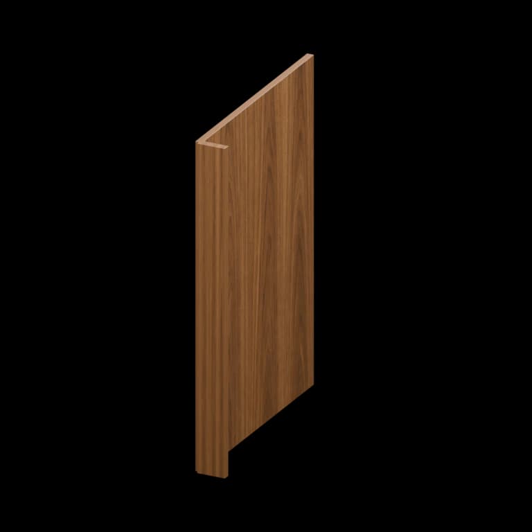 Kingston 24-in Deep End Panel with 3-in Filler (DWEP3) in Walnut