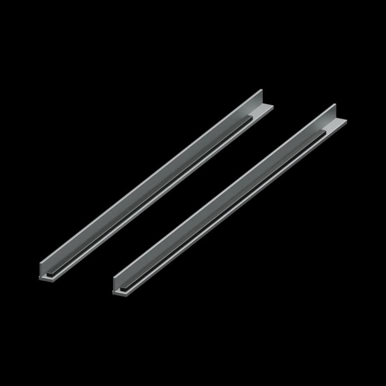 Fairview 550 mm Epoxy Drawer Slide in White