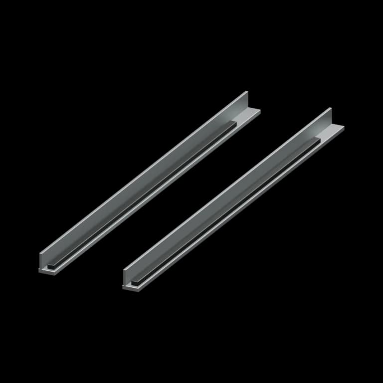 Fairview 450 mm Roller Drawer Slide in White