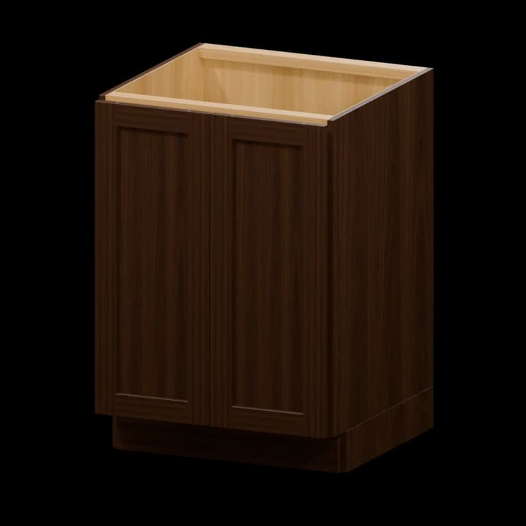 Centerville 24-in Full-Height Door Base Cabinet in Espresso Shaker