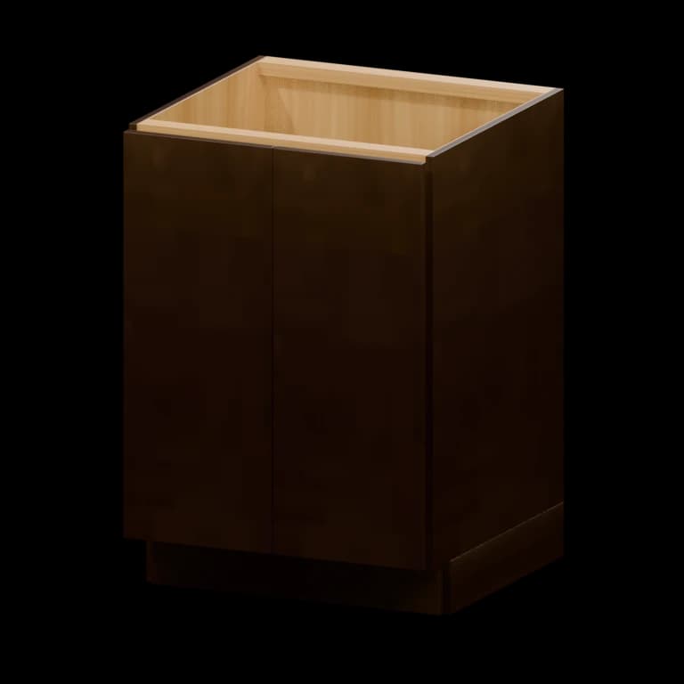 Auburn 24-in Full-Height Door Base Cabinet in Dark Chocolate