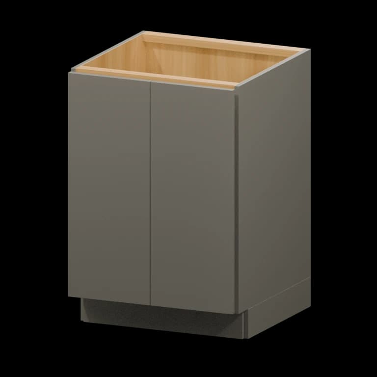 Auburn 24-in Full-Height Door Base Cabinet in Solid Moonlight