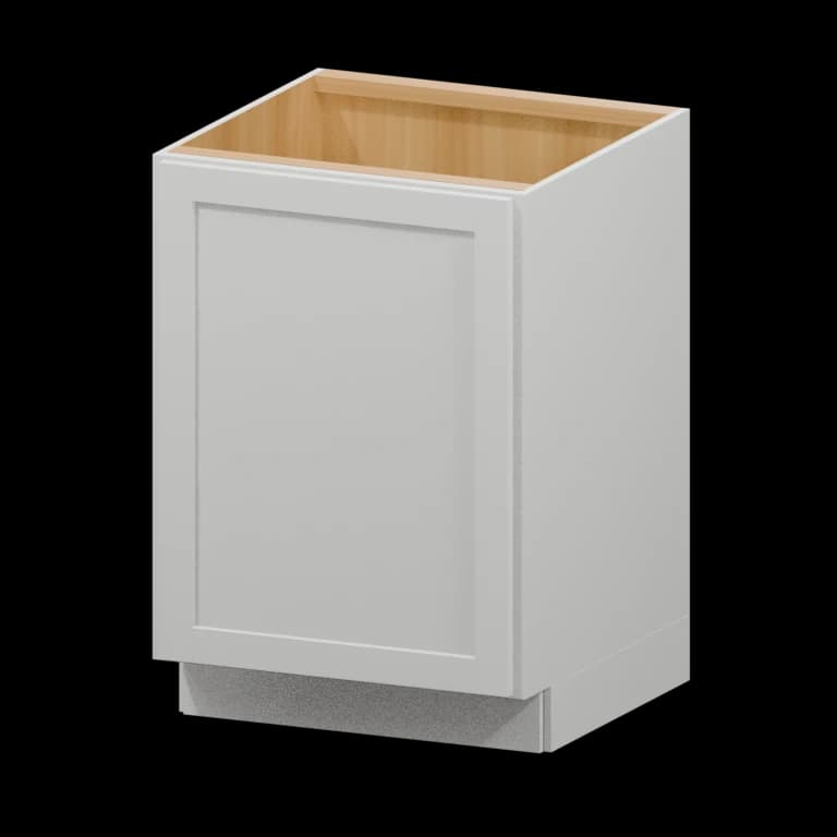 24-in Full-Height Door Base Cabinet in White finish illustration