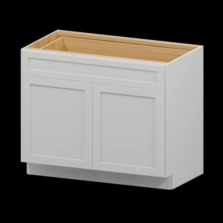Fairview 42-in Base Cabinet in White