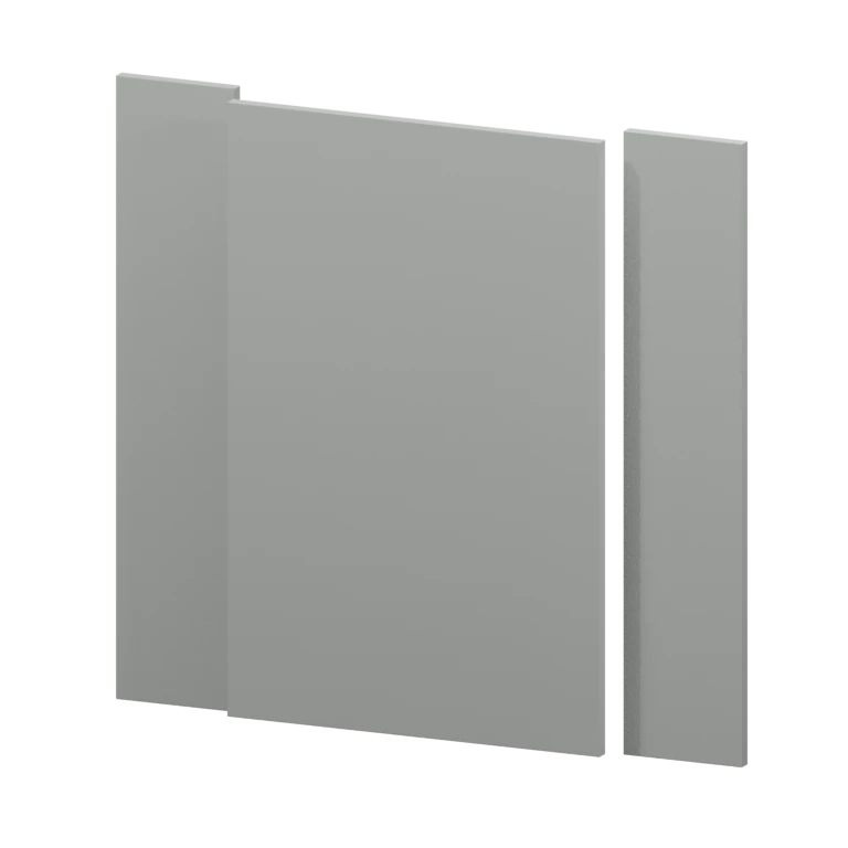 Auburn 36-in Corner Sink Front (CSF36) in Solid Platinum