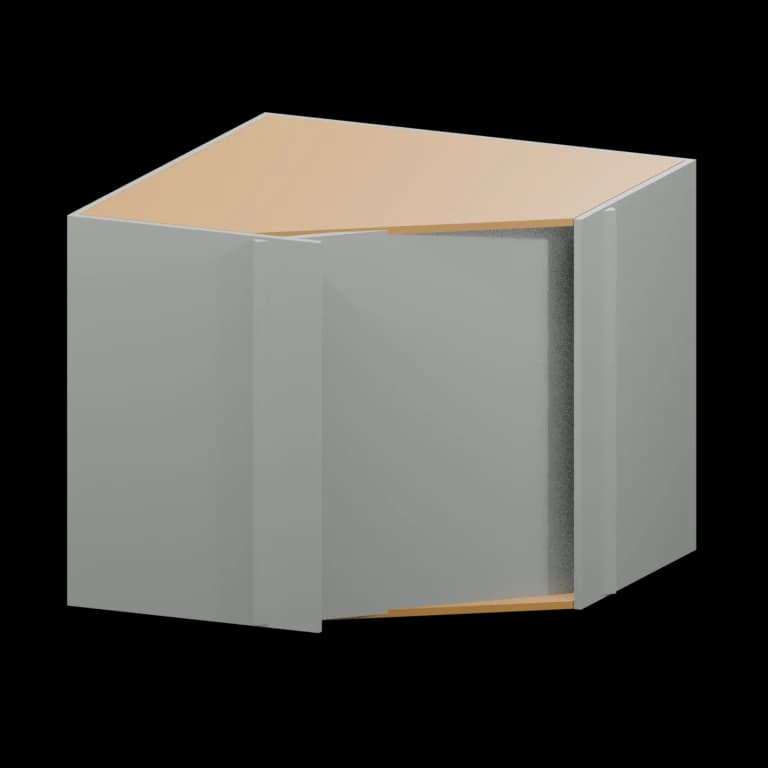Auburn 36-in Diagonal Corner Sink Front (DSB36) in Solid Platinum