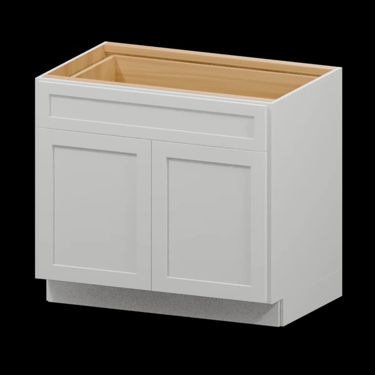 Fairview 36-in Accessible-Height Base Cabinet in White