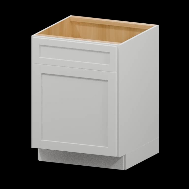 Fairview 24-in Accessible-Height Sink Base Cabinet in White