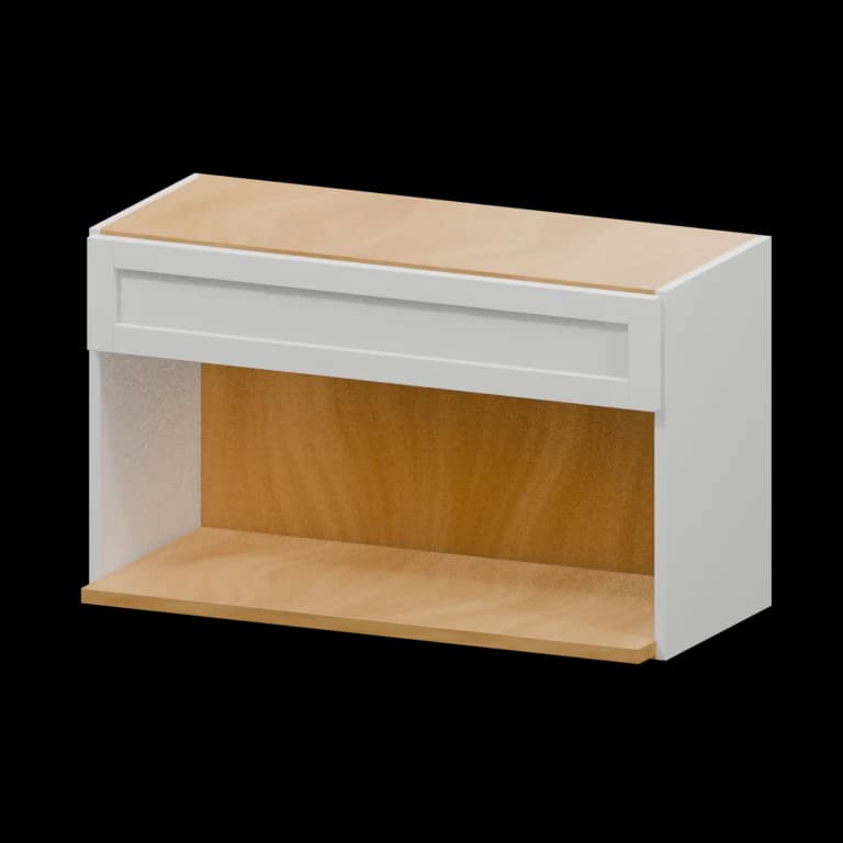 Fairview 30-in Microwave Wall Cabinet in White