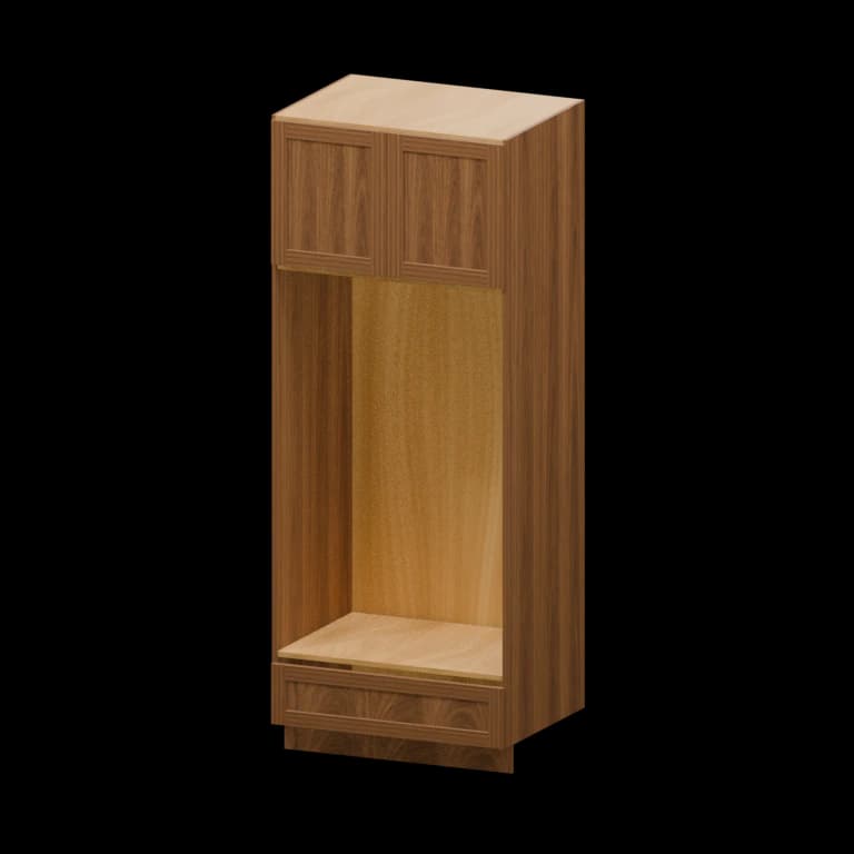 Centerville 33-in Open Pantry Cabinet in Walnut Shaker