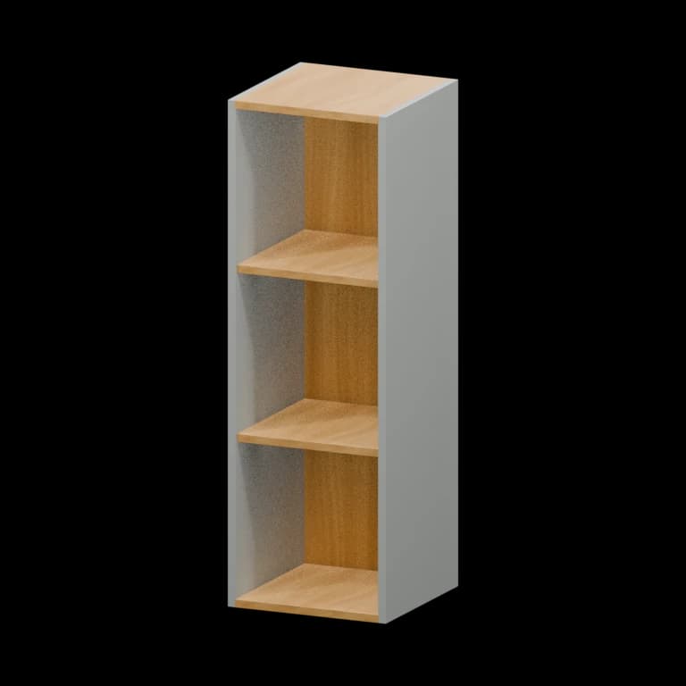 Auburn 12-in Open-End Wall Cabinet (OE1236) in Solid Platinum