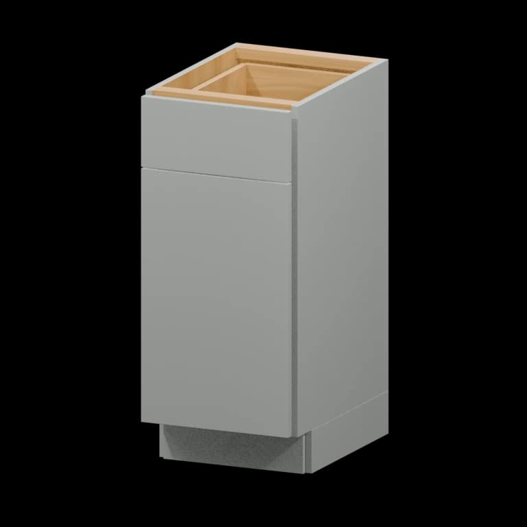 Auburn 15-in Vanity Base Cabinet (VB15) in Solid Platinum