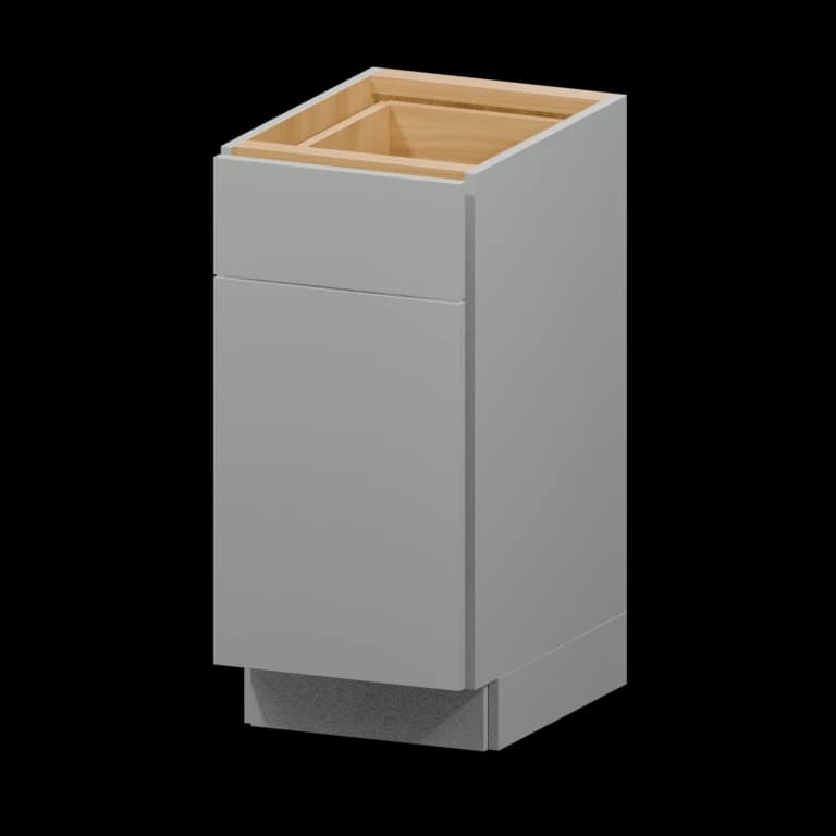 Auburn 15-in Vanity Base Cabinet (VB15VH) in Solid Platinum