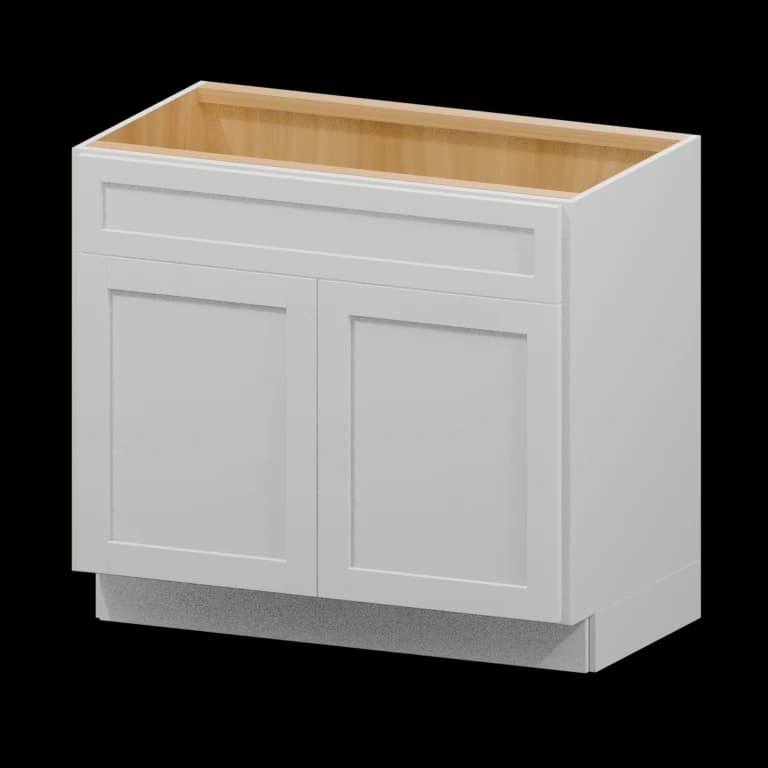 Fairview 36-in Vanity Sink Base Cabinet in White