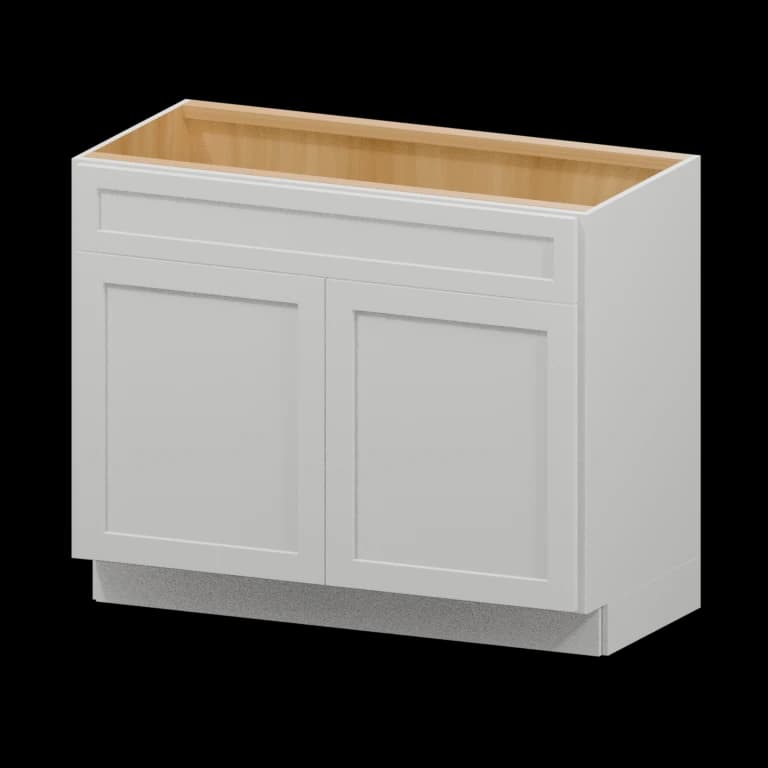 Fairview 42-in Vanity Sink Base Cabinet in White