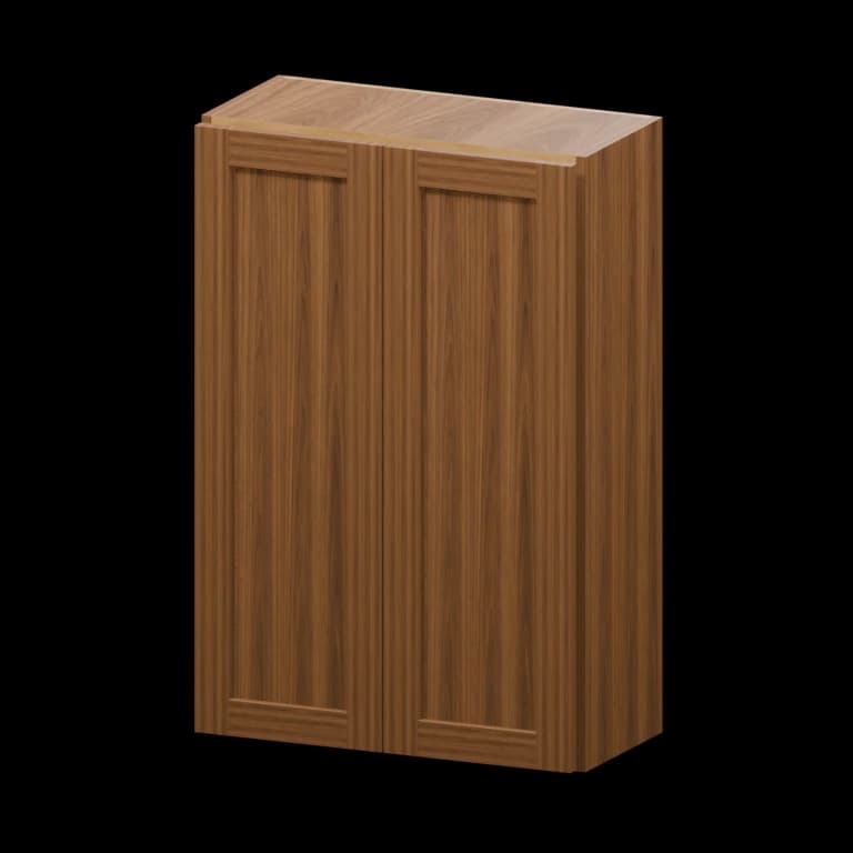 Centerville 24-in Wall Cabinet in Walnut Shaker