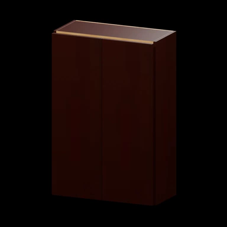 Burlington 24-in Wall Cabinet in Leather Brown