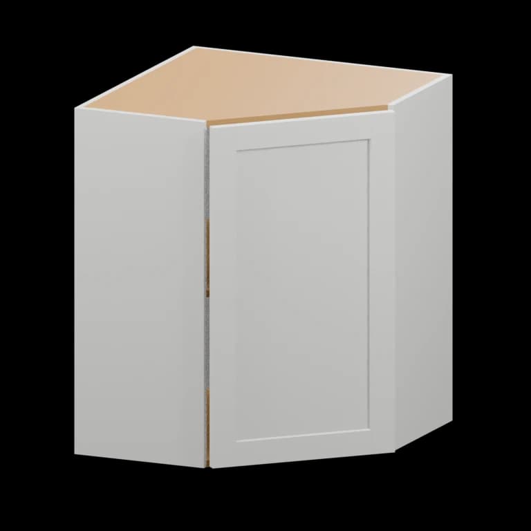 Fairview 24-in Diagonal Corner Wall Cabinet in White