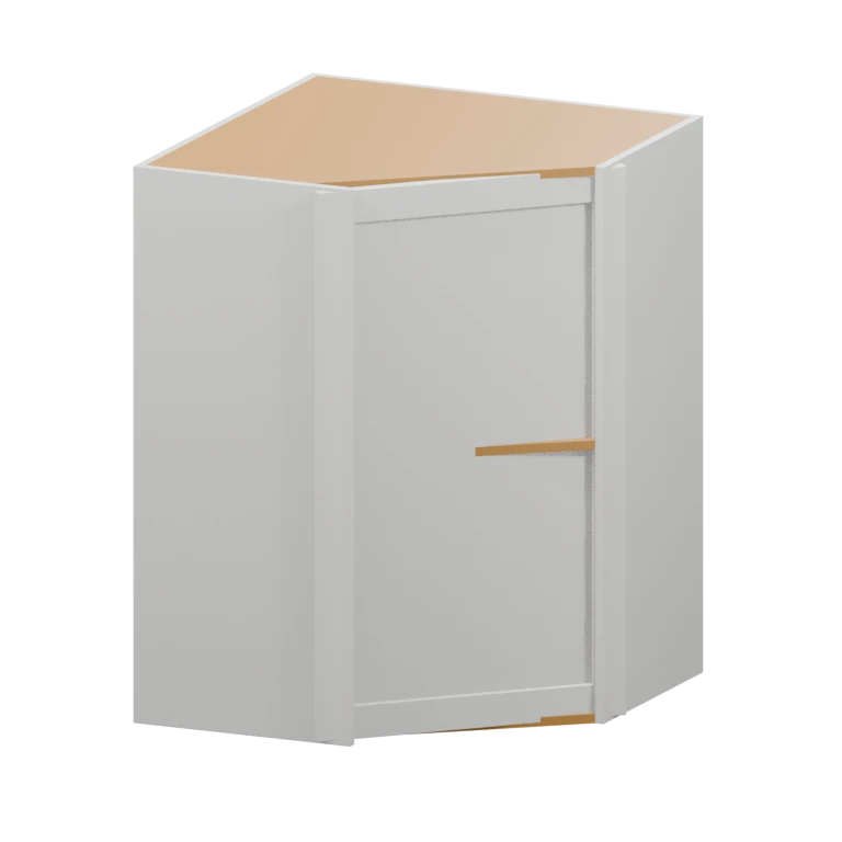 Fairview 27-in Diagonal Corner Wall Cabinet in White